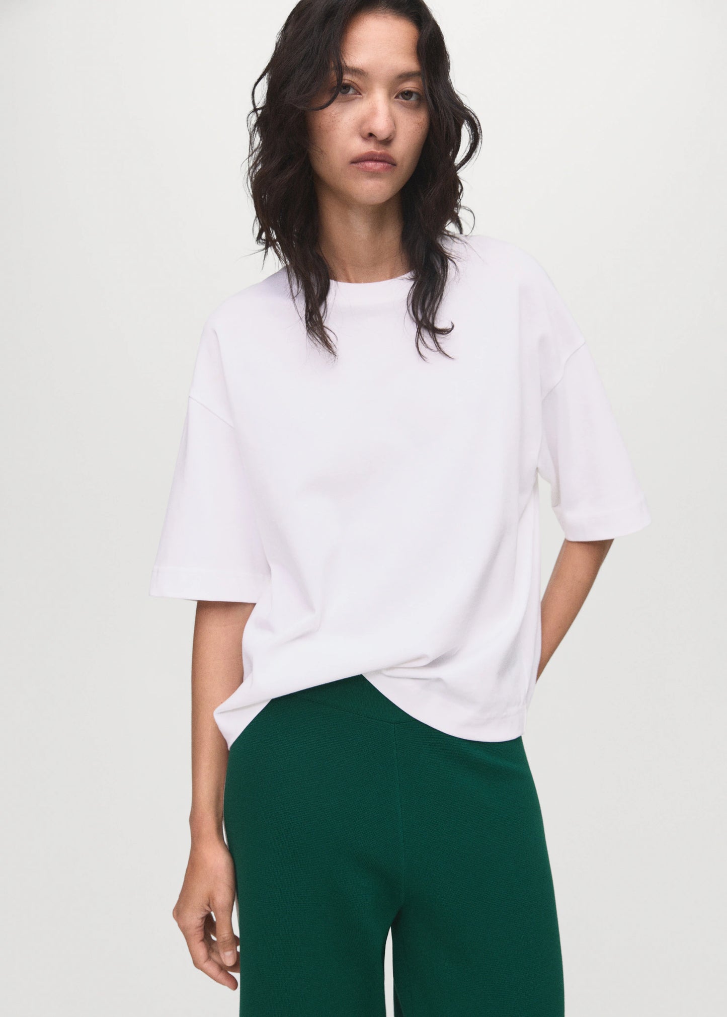 Fine Knit Straight Fit Trousers