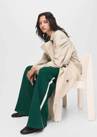 Fine Knit Straight Fit Trousers