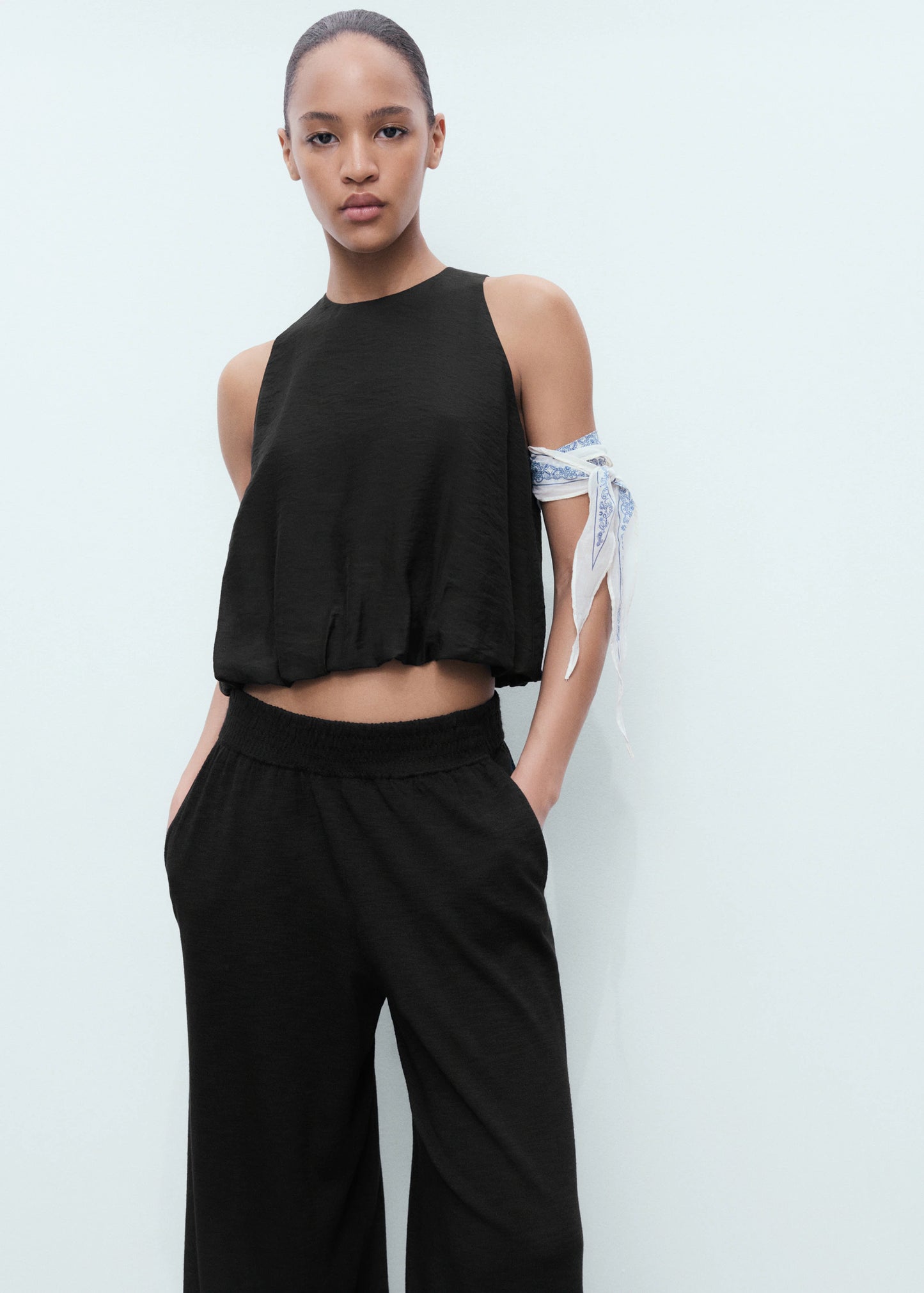 Fine Knit Straight Fit Trousers