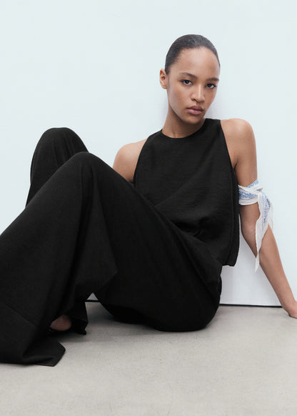 Fine Knit Straight Fit Trousers