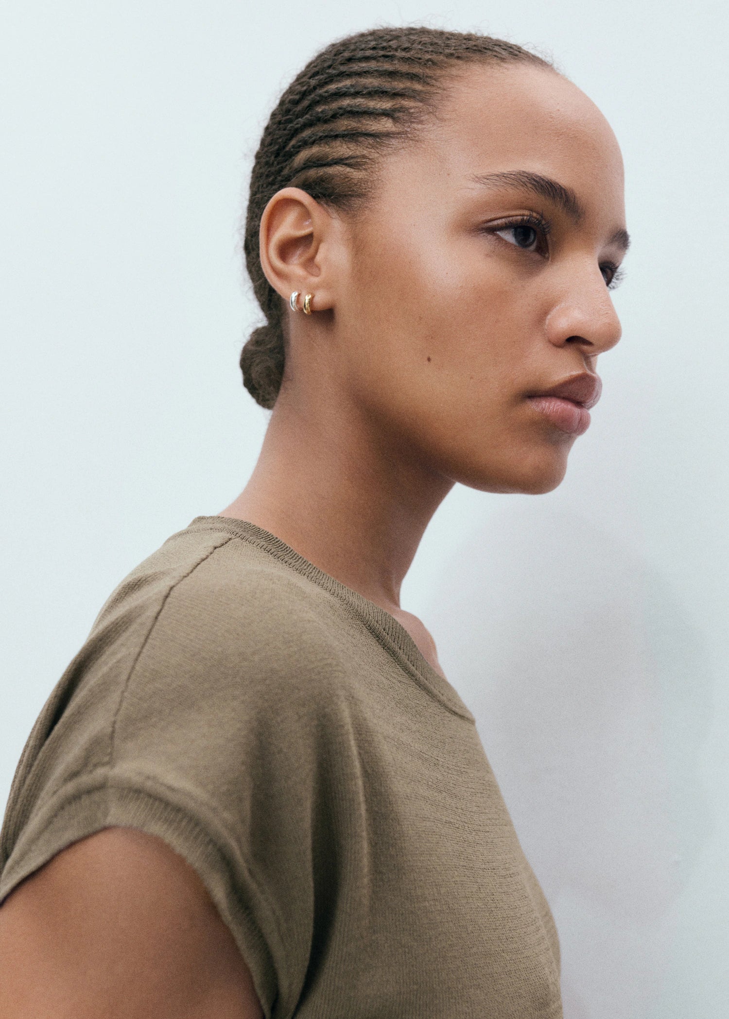 Fine Knit Sweater With Metallic Detail