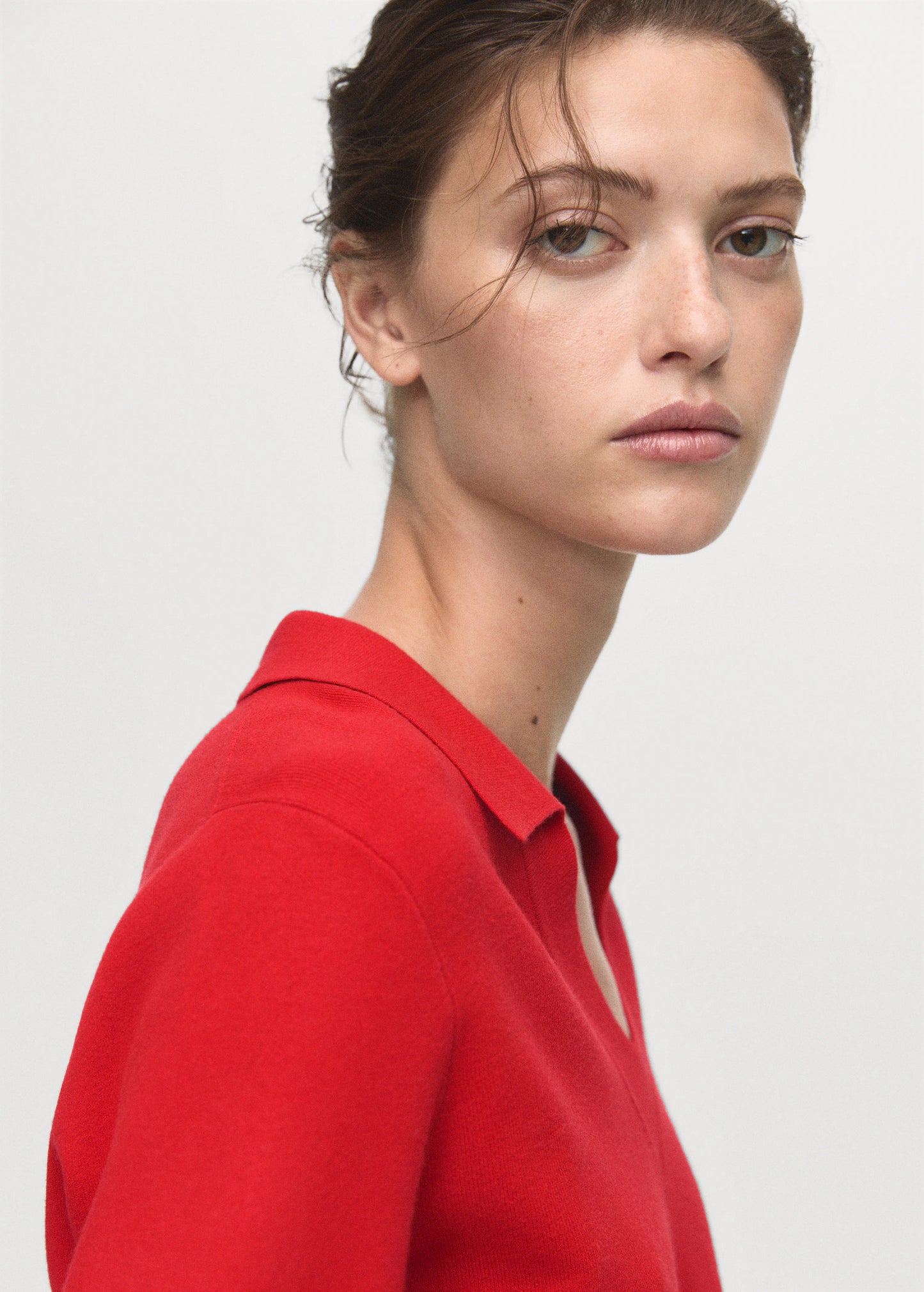 Fine Knit V Neck Sweater