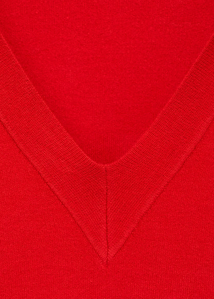 Fine Knit V Neck Sweater