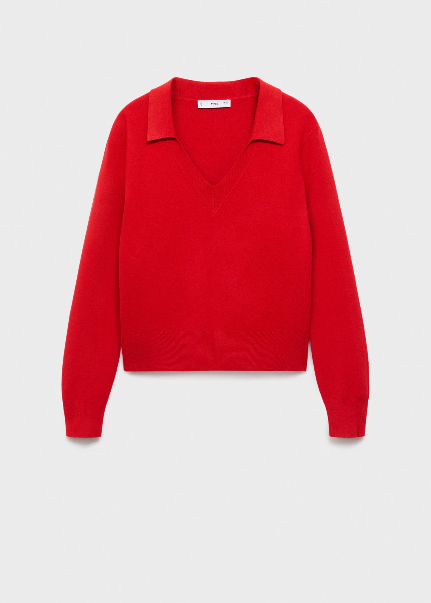 Fine Knit V Neck Sweater