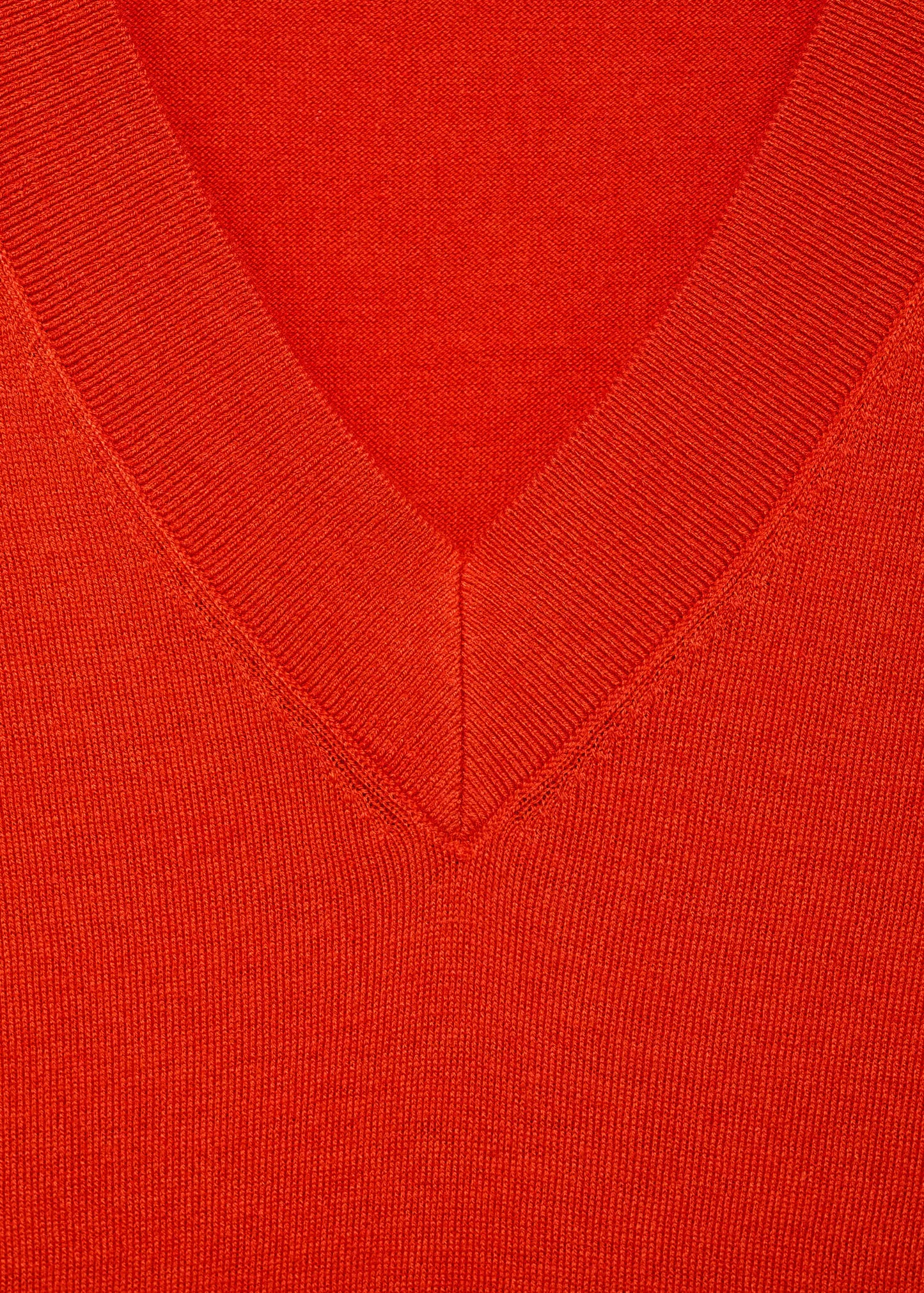 Fine Knit V Neck Sweater