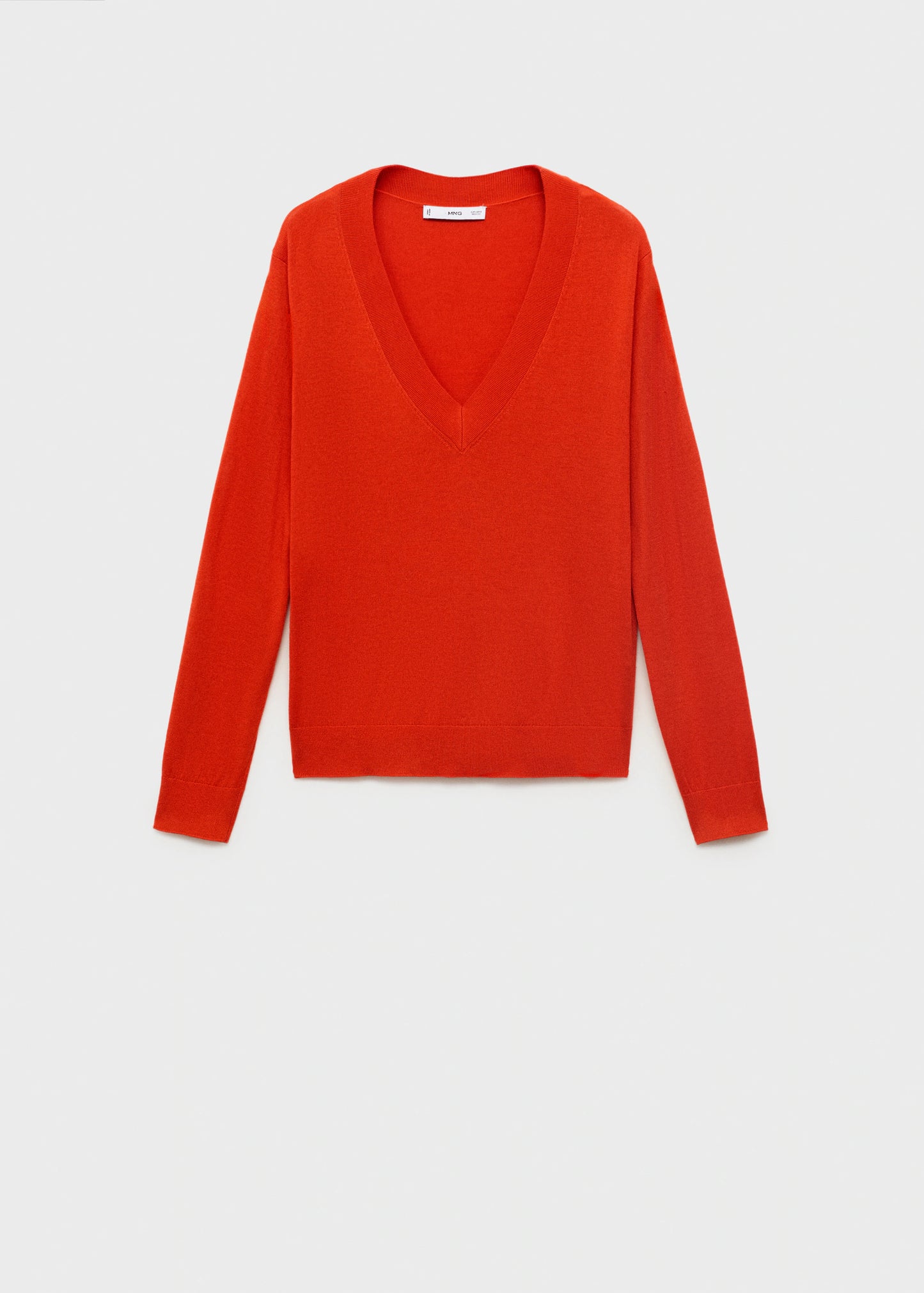 Fine Knit V Neck Sweater