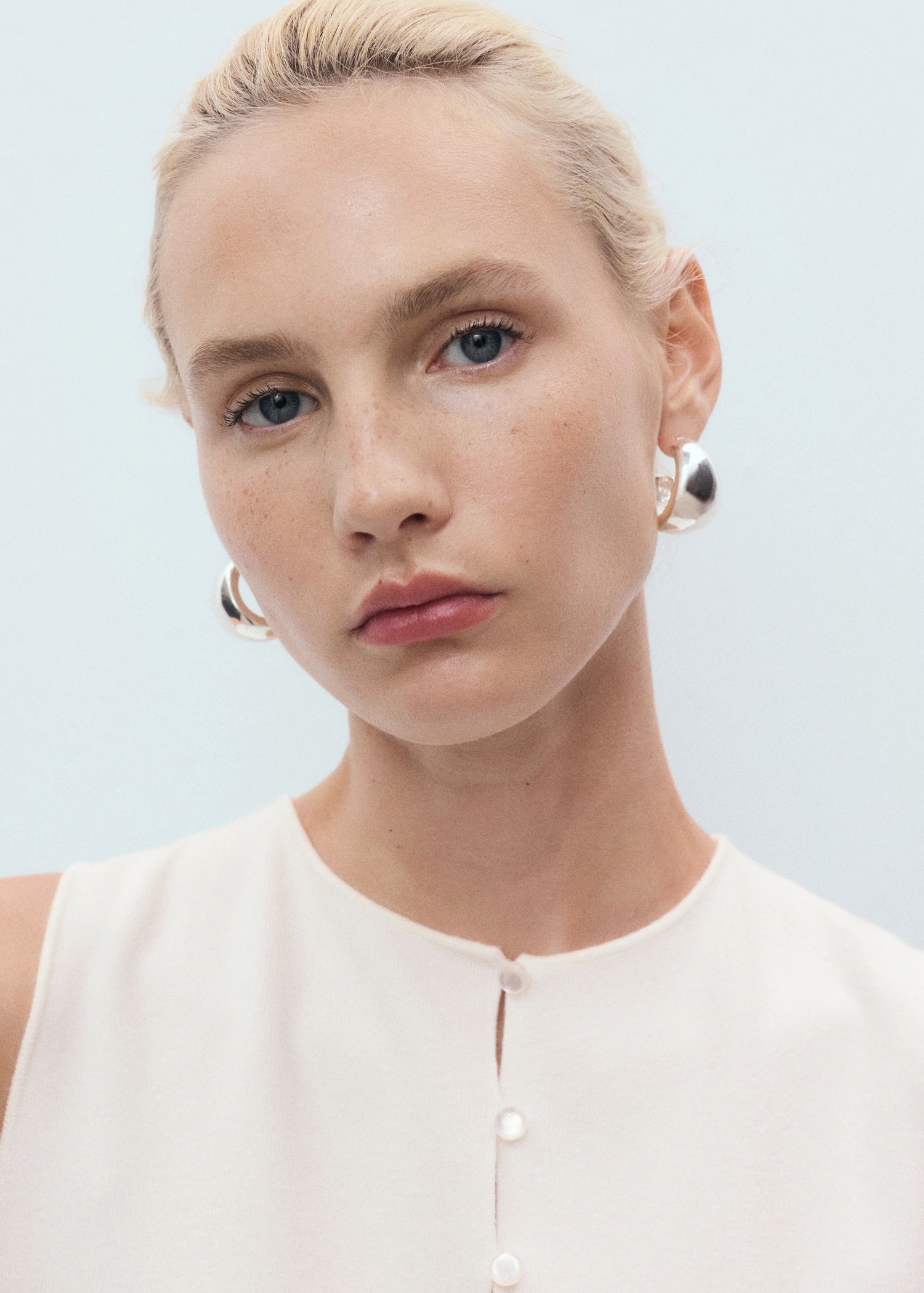 Fine Knit Waistcoat With Buttons