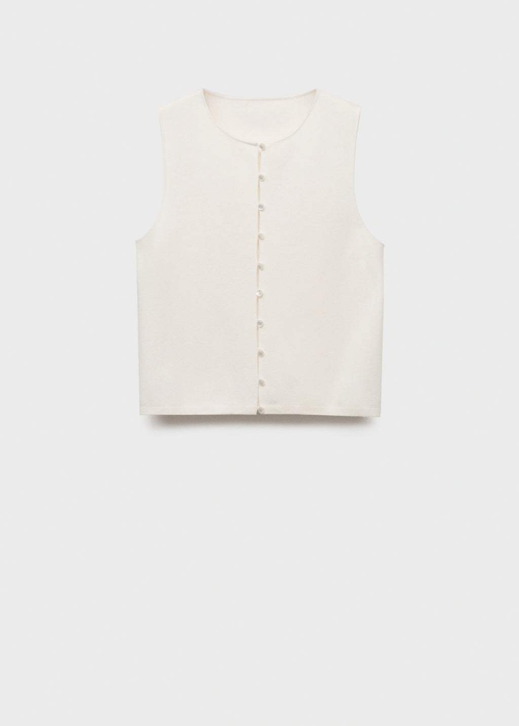 Fine Knit Waistcoat With Buttons