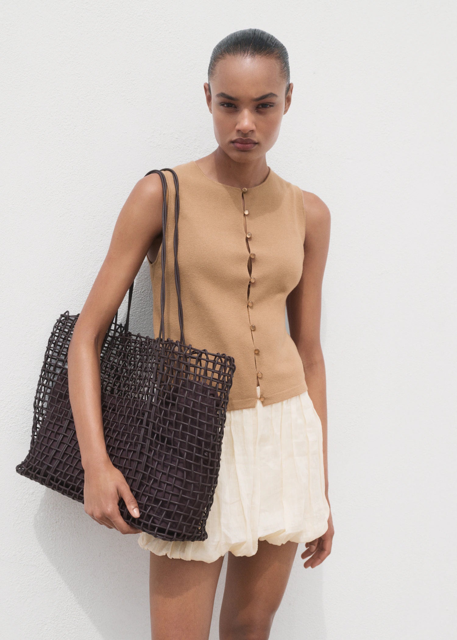 Fine Knit Waistcoat With Buttons