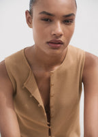 Fine Knit Waistcoat With Buttons