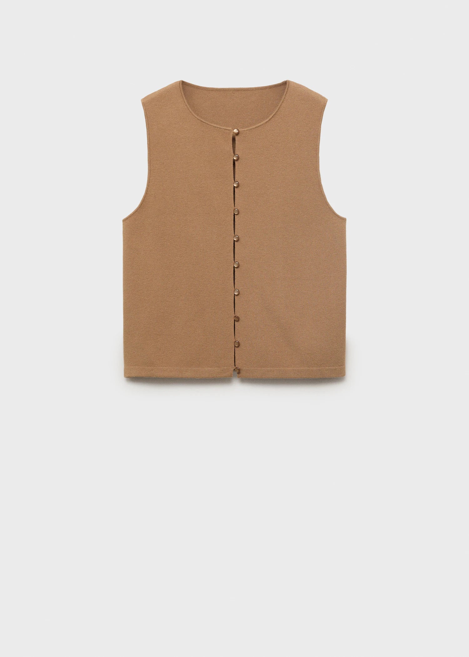 Fine Knit Waistcoat With Buttons