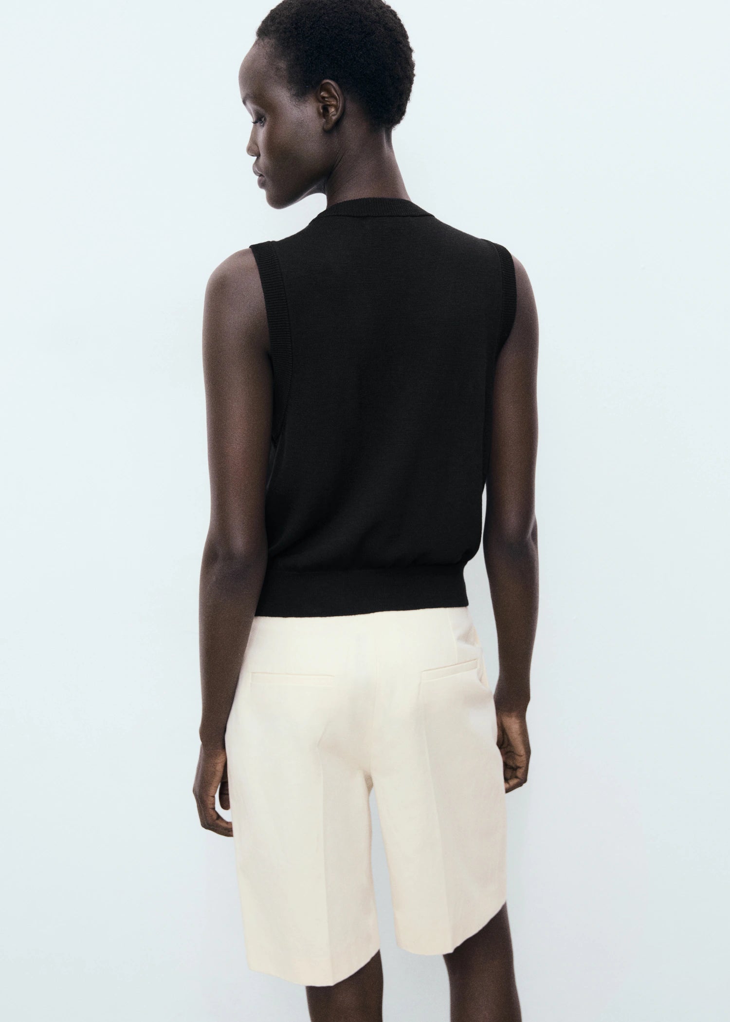 Fine Knit Waistcoat With Buttons