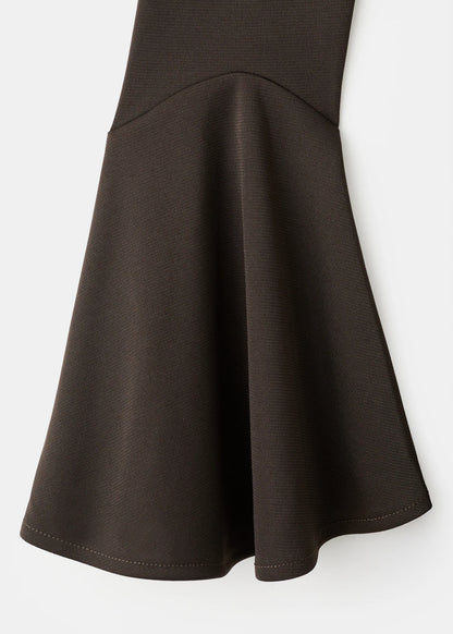 Fitted Dress With Bell Sleeves