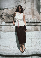 Fitted Halter Neck Blouse