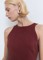 Fitted Halter Neck Blouse