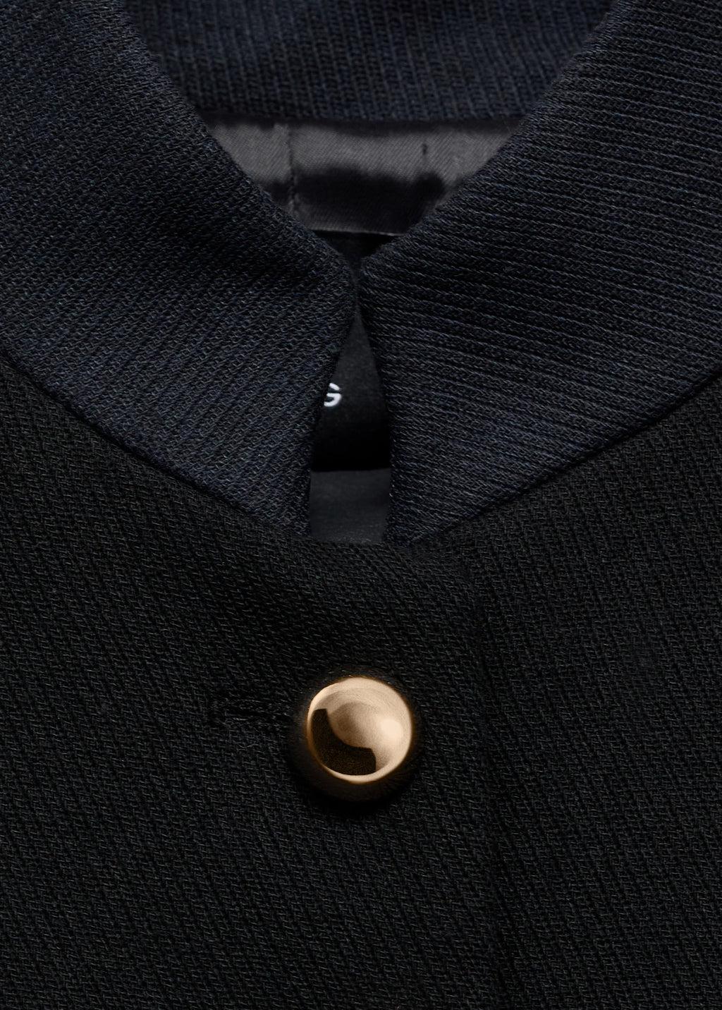 Fitted Jacket With Band Collar