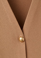 Fitted Knitted Jacket With Buttons
