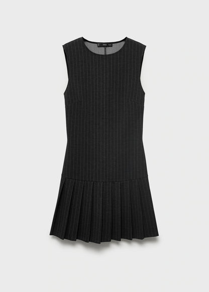 Fitted Pleated Dress