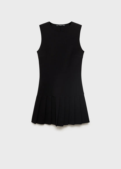 Fitted Pleated Dress