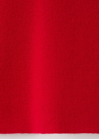 Fitted Sweater With Perkins Neck