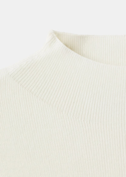 Fitted Sweater With Perkins Neck