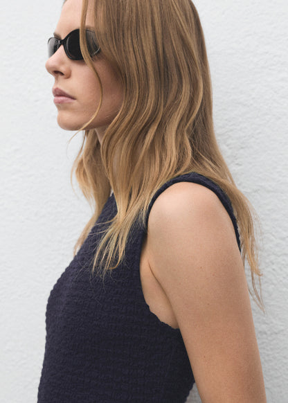 Fitted Textured Dress