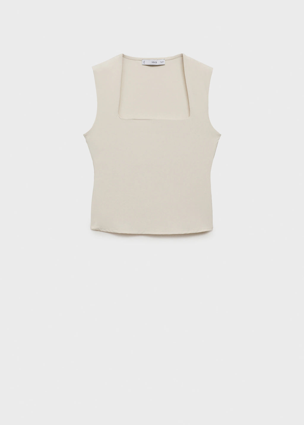 Fitted Top With Wide Straps