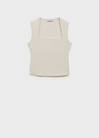 Fitted Top With Wide Straps