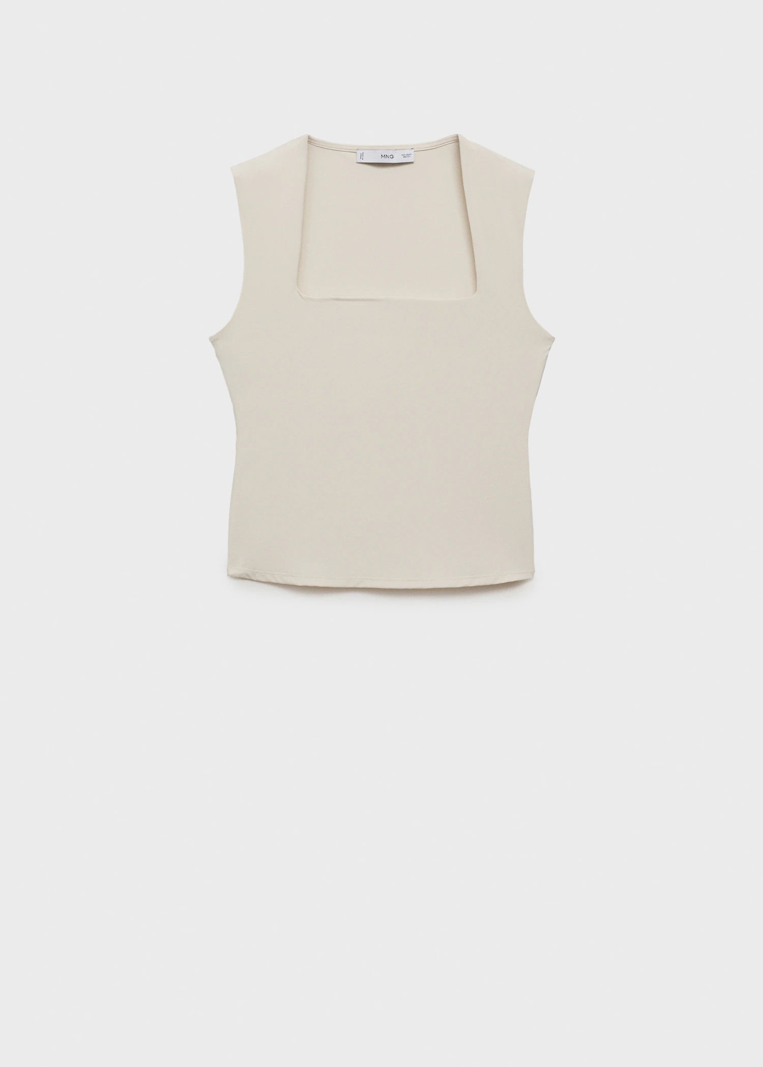 Fitted Top With Wide Straps