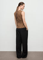 Fitted Top With Wide Straps