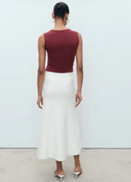 Fitted Top With Wide Straps