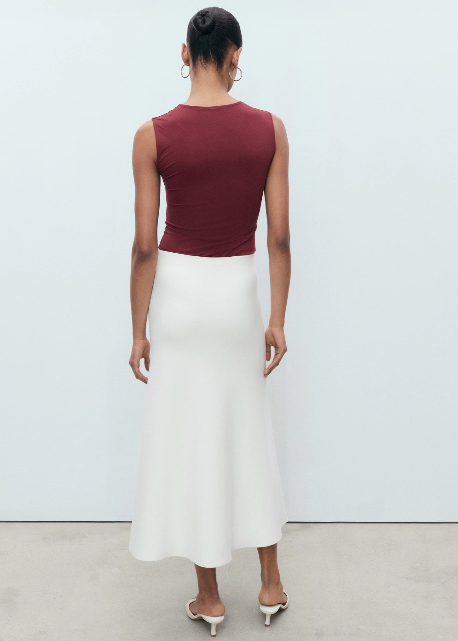 Fitted Top With Wide Straps