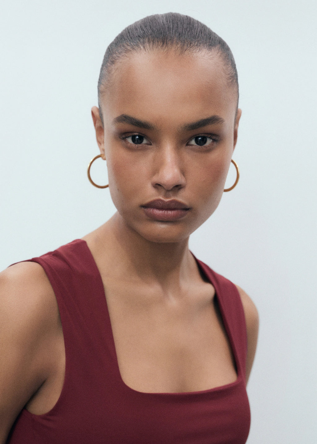 Fitted Top With Wide Straps