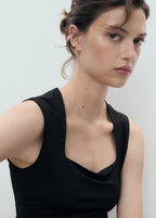 Fitted Top With Wide Straps