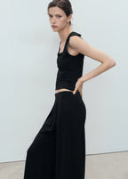 Fitted Top With Wide Straps