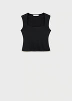 Fitted Top With Wide Straps