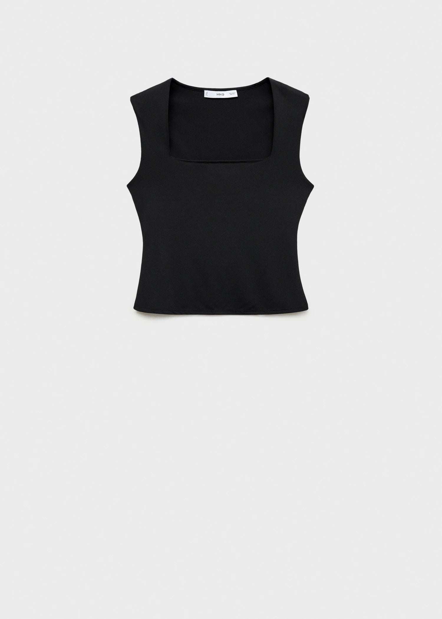 Fitted Top With Wide Straps