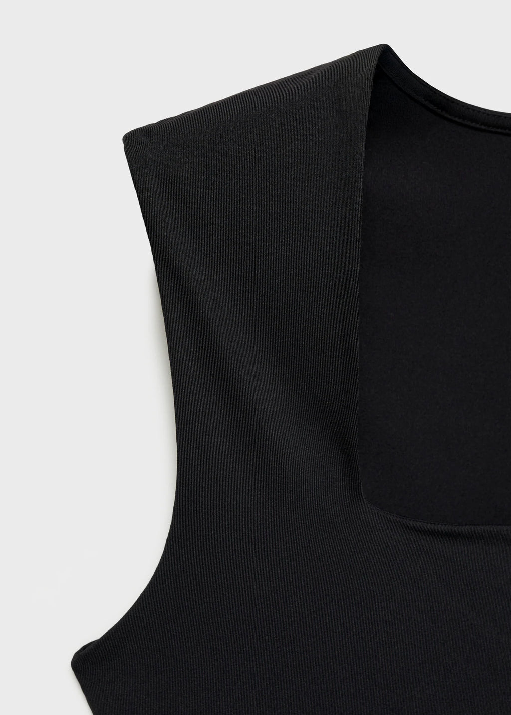 Fitted Top With Wide Straps