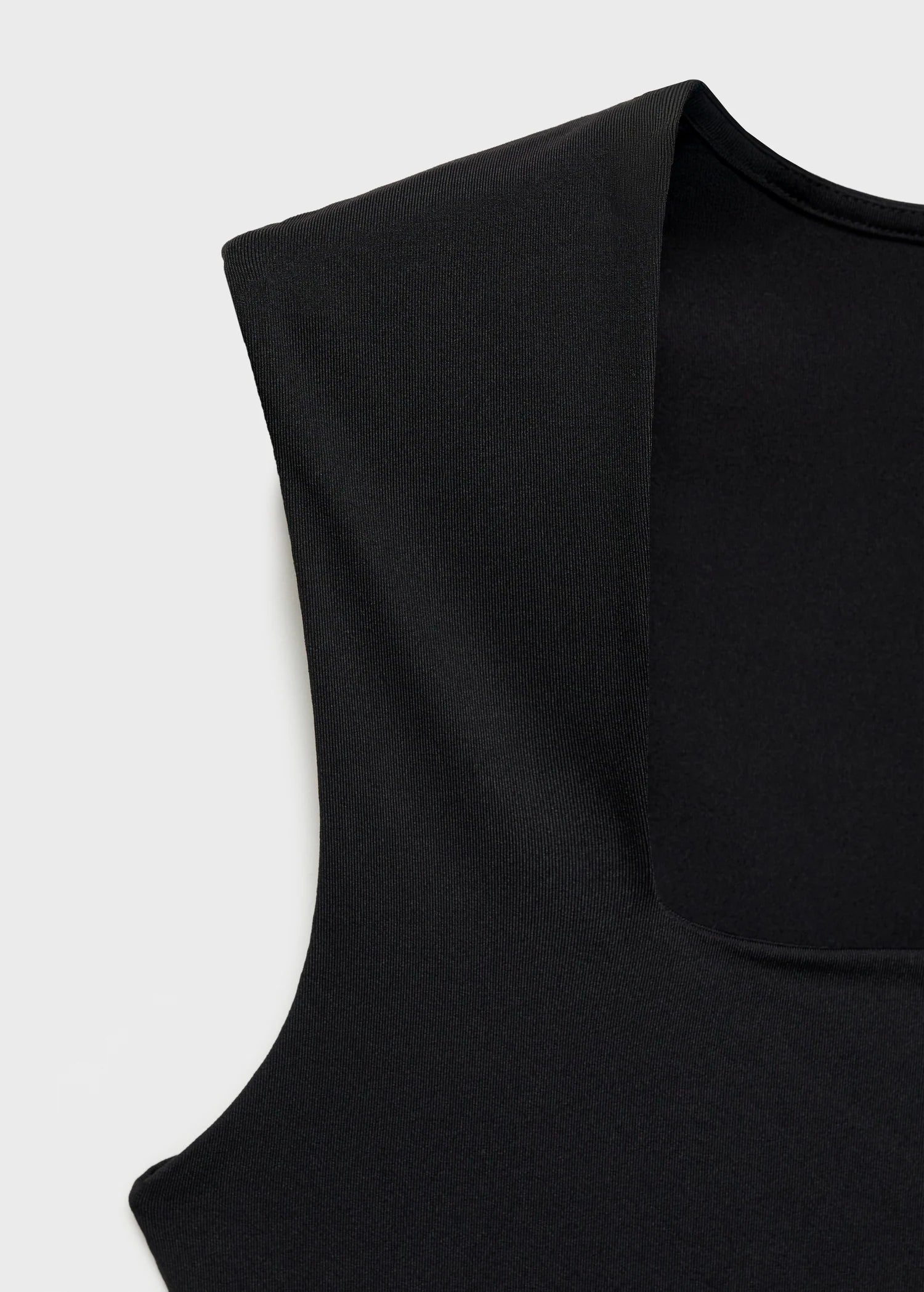 Fitted Top With Wide Straps