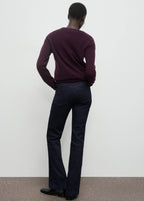 Flare Jeans Mid Rise Rinse Wash