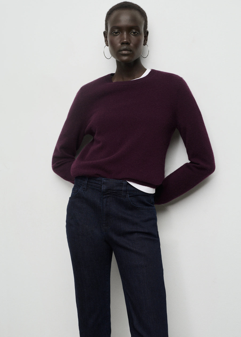 Flare Jeans Mid Rise Rinse Wash