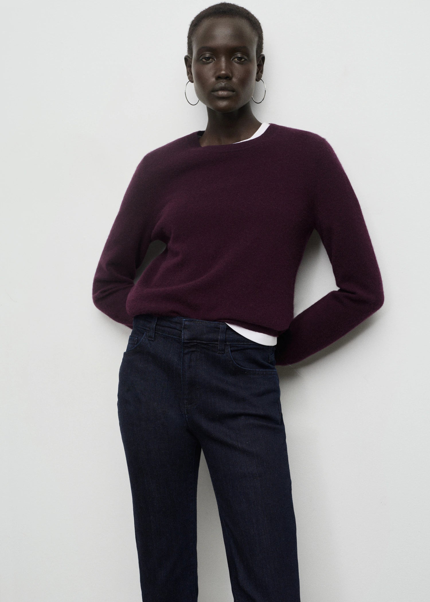 Flare Jeans Mid Rise Rinse Wash