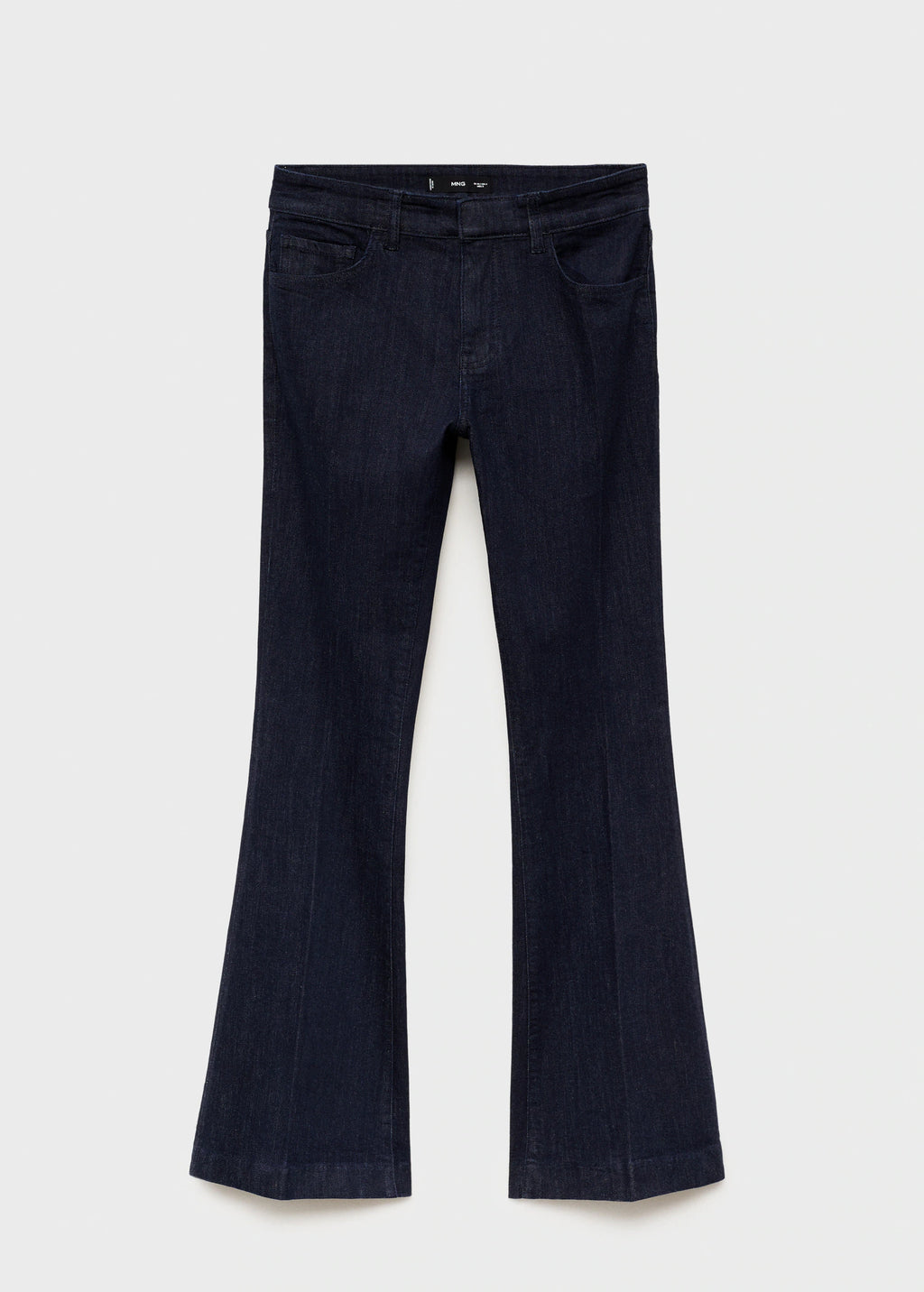 Flare Jeans Mid Rise Rinse Wash