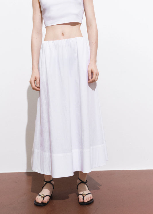 Flared Cotton Skirt