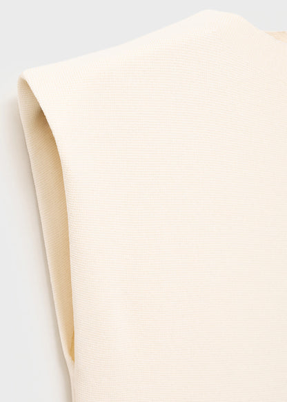 Flared Knit Dress With Perkins Collar