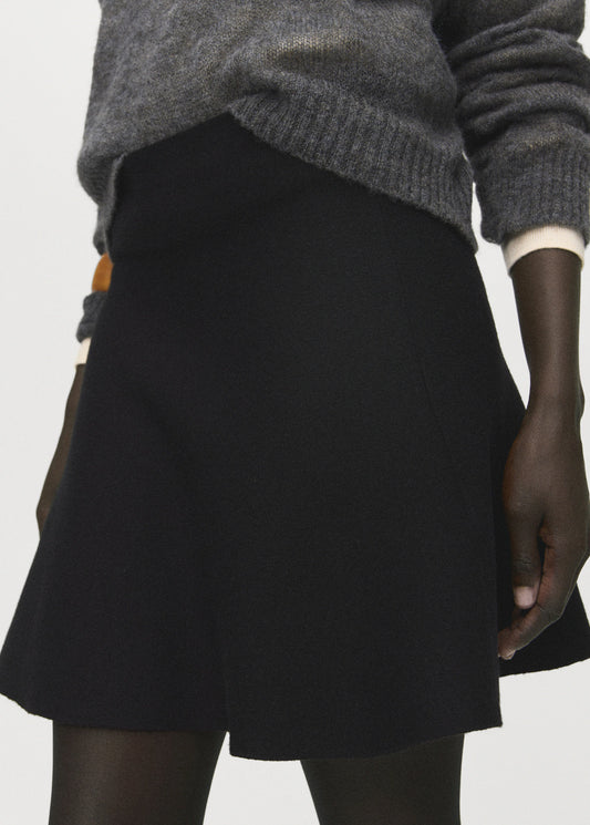 Flared Knitted Skirt