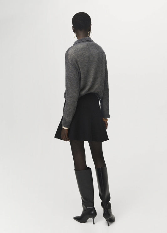 Flared Knitted Skirt