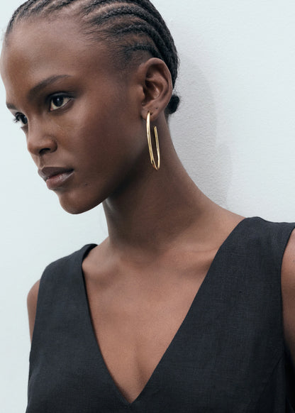 Flared Linen Dress With Belt