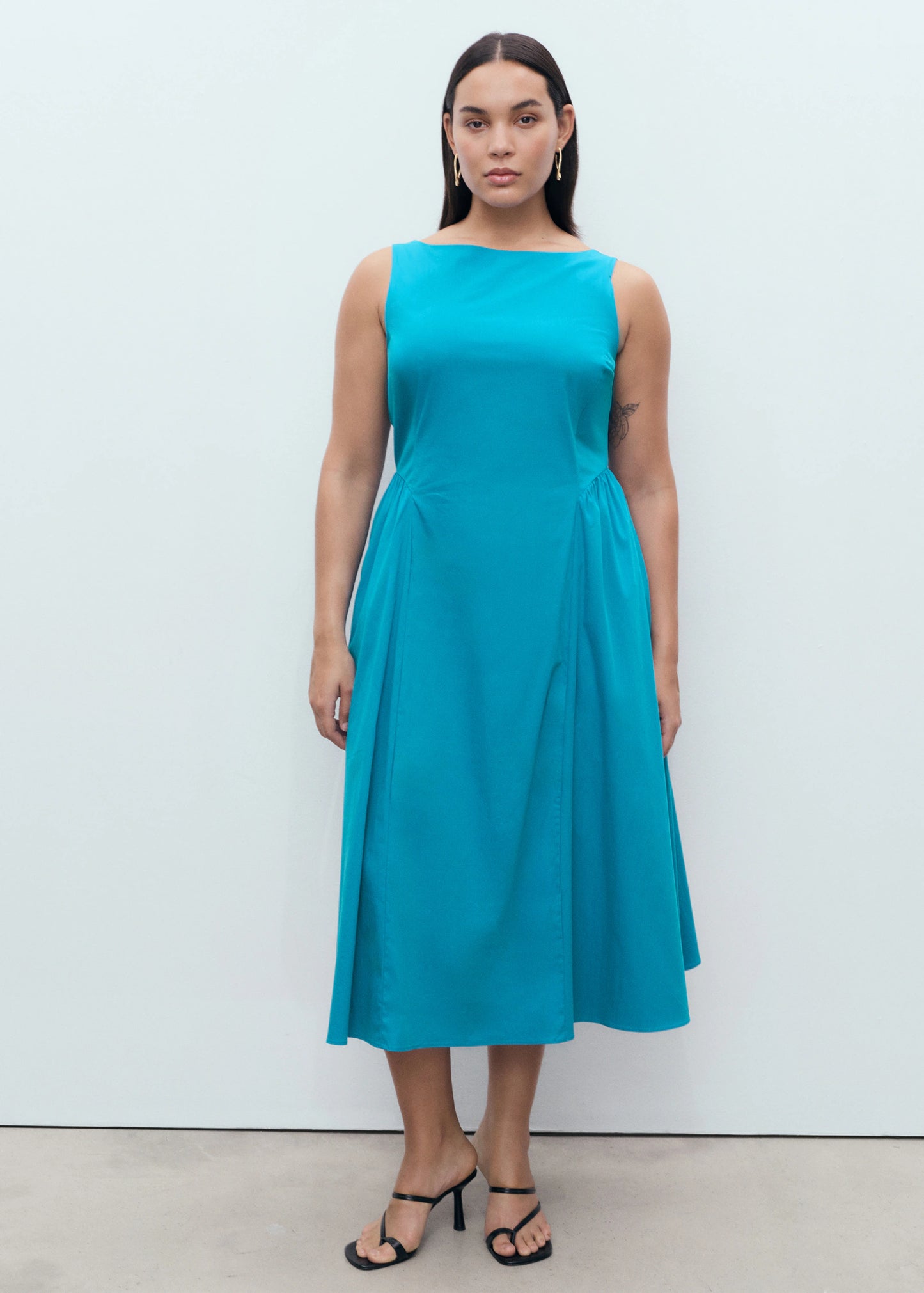 Flared Midi Dress