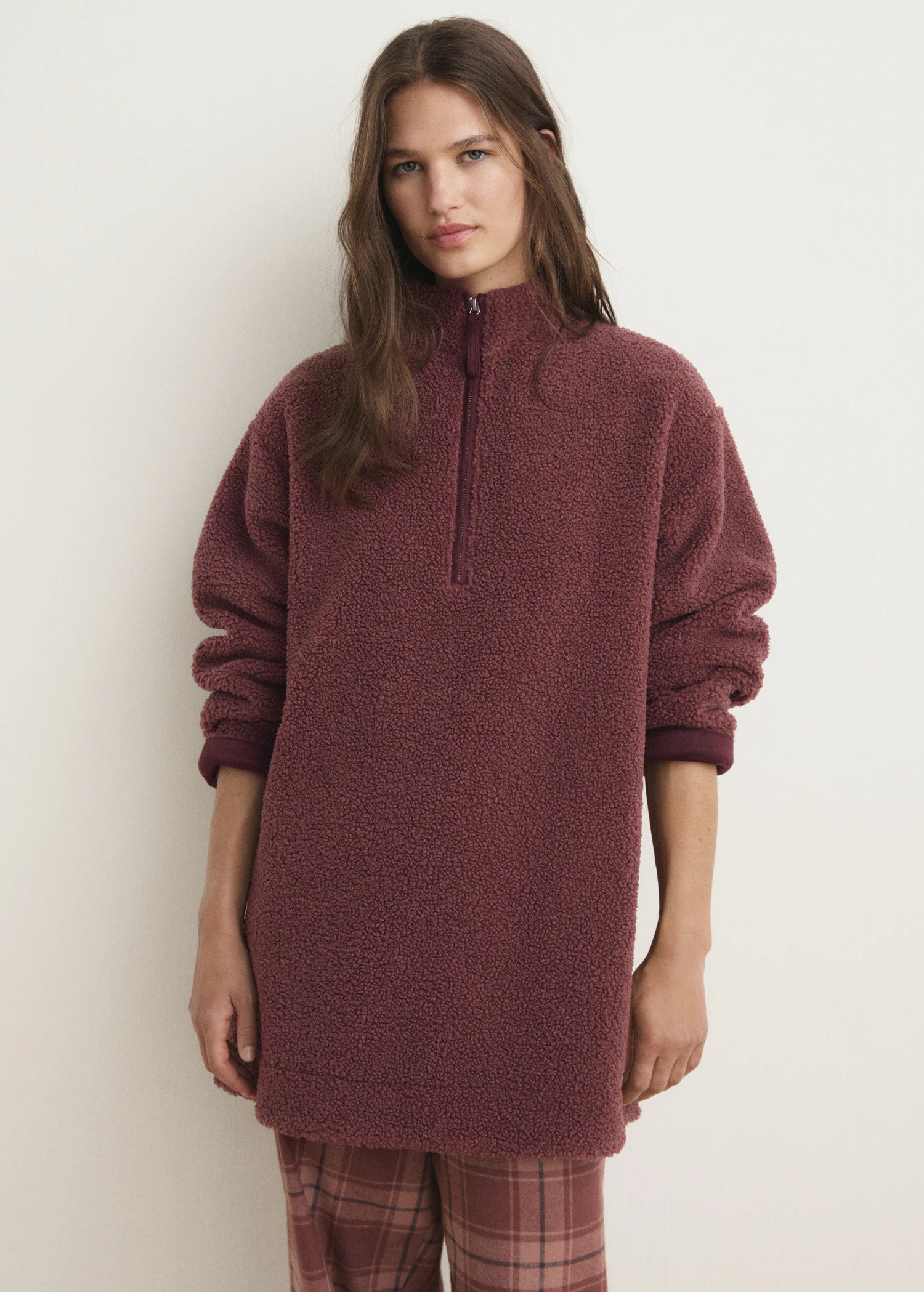 Fleece Sweatshirt With Zip